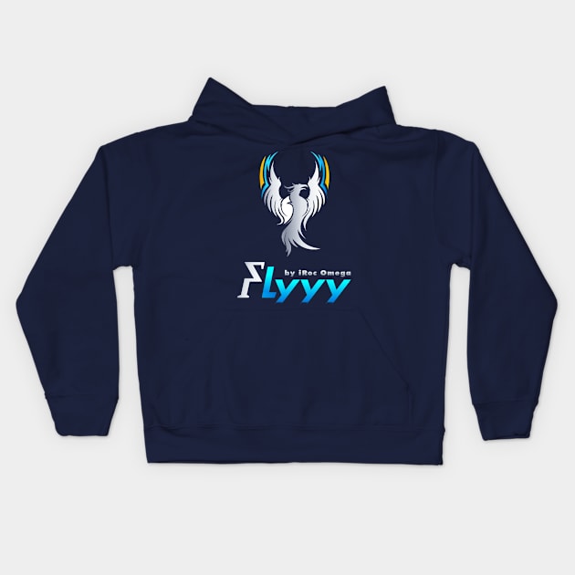 Flyyy by iRoc Omega IV Kids Hoodie by Worldly Things LLC.